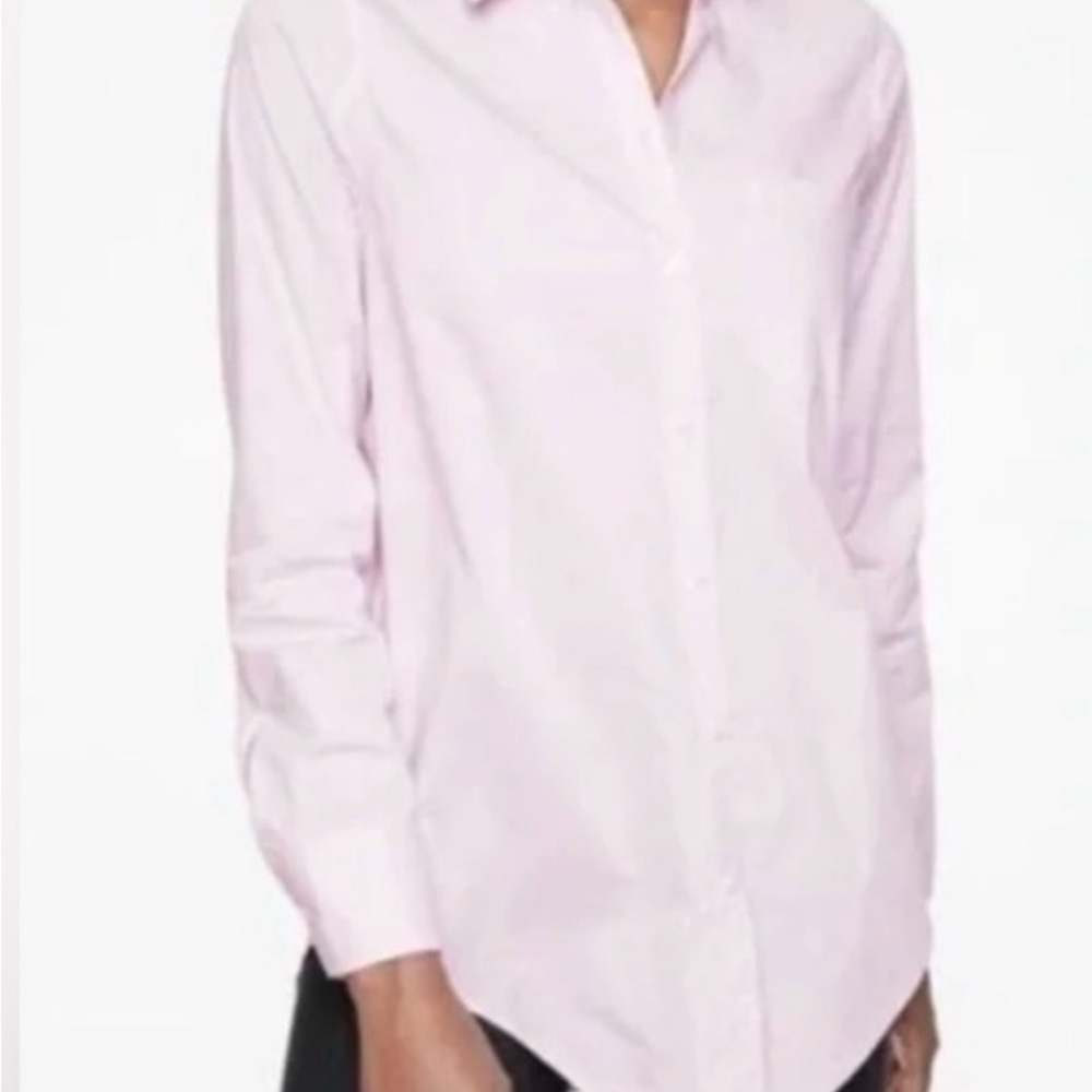 Athleta Marinwood Stripe Shirt, Pink